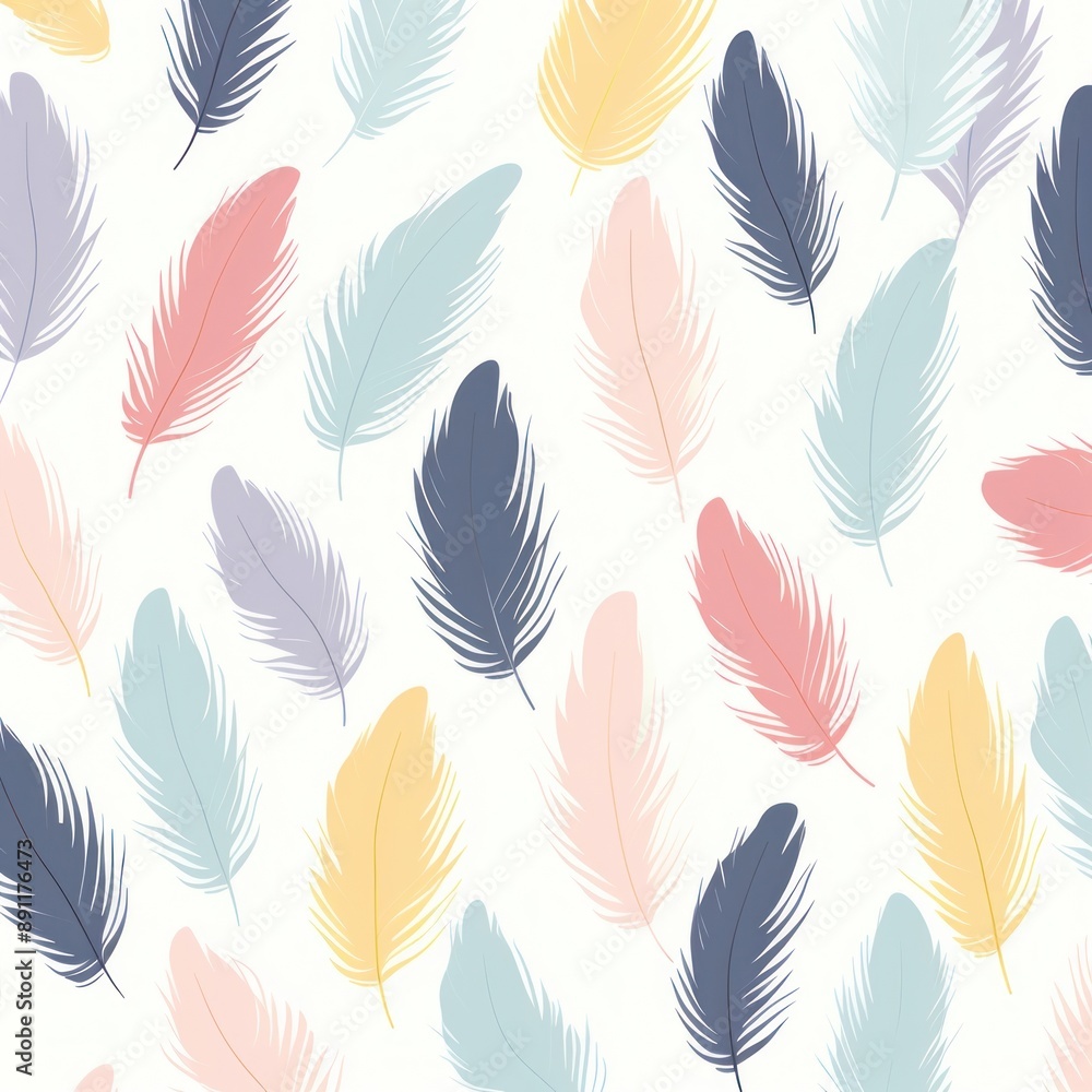 Pastel feather patterned backgrounds leaf art. Pastel feather patterned backgrounds leaf art.
