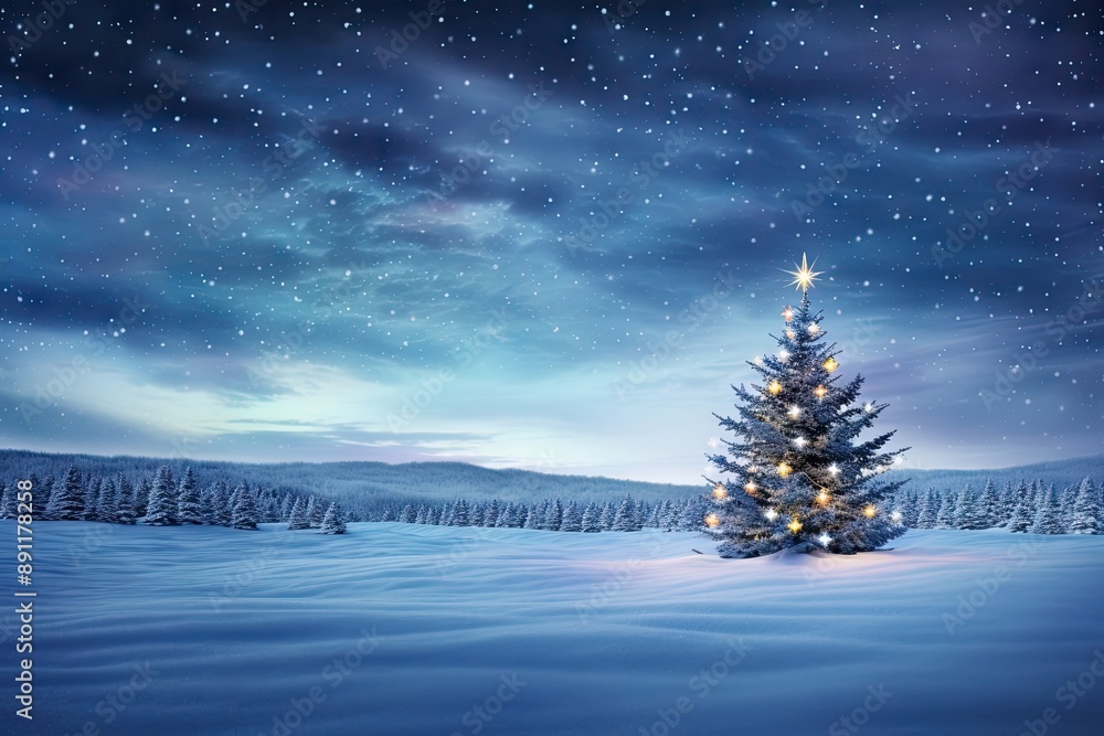 Christmas nature tree snow. Christmas nature tree snow.