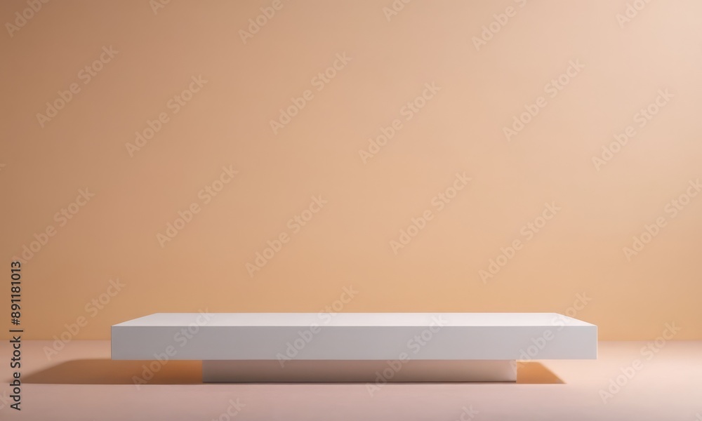 Stand made of pure white material in pastel backgrounds. Product stand and display podium.. Stand made of pure white material in pastel backgrounds. Product stand and display podium..