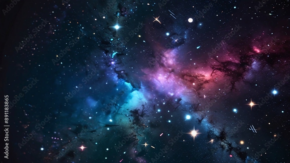 Obraz premium space galaxy background