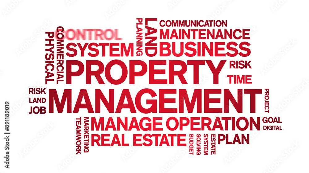Property Management animated word cloud;text design animation tag kinetic typography seamless loop. Property Management animated word cloud;text design animation tag kinetic typography seamless loop.