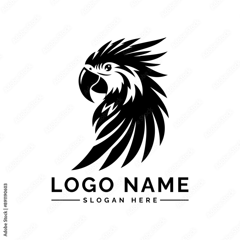macau bird parrot logo vector macau bird parrot logo vector