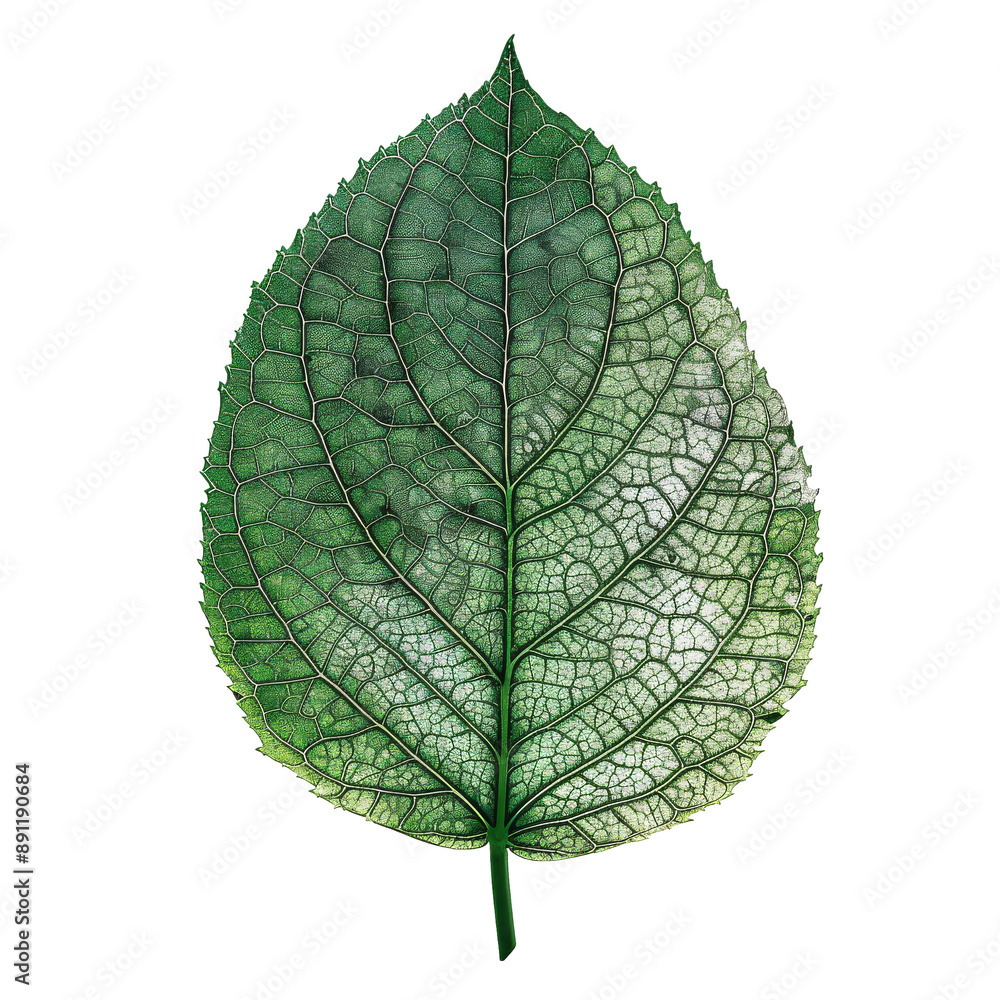 Obraz premium High-resolution macro shot of a single botanical leaf
