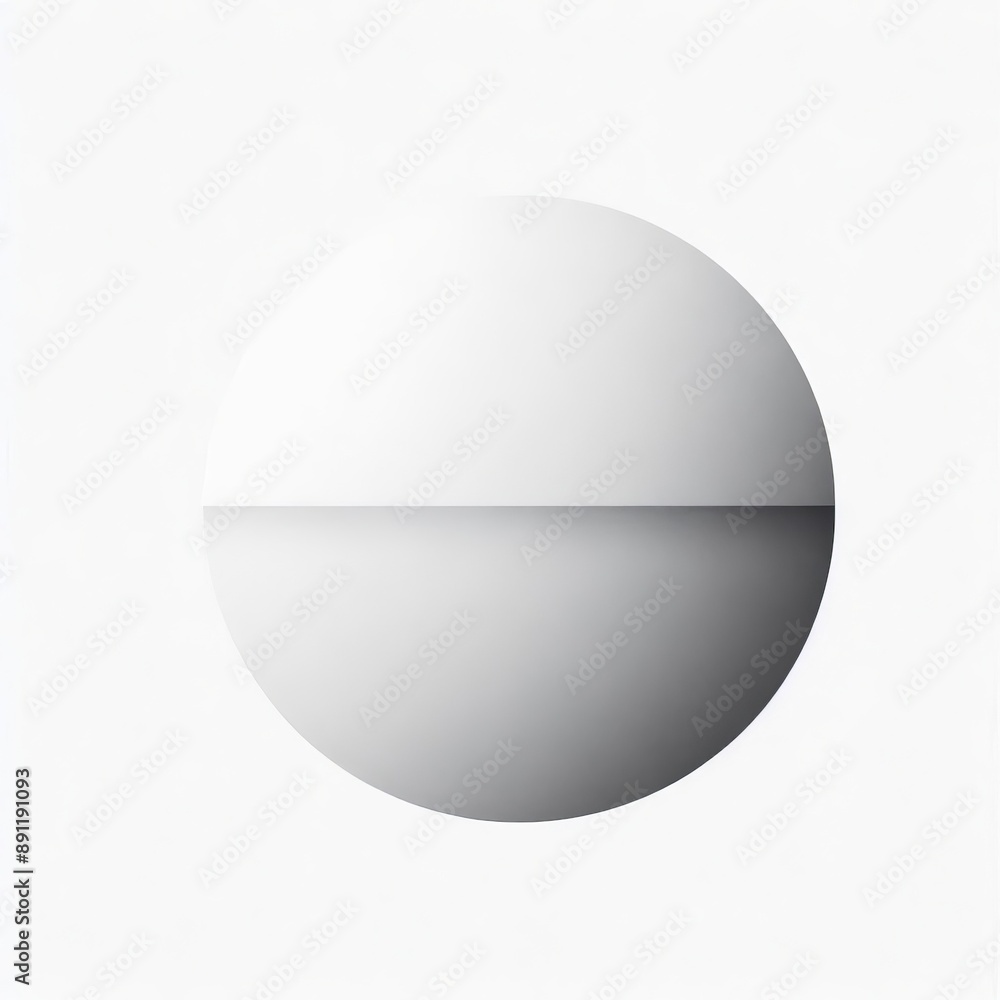 3D sphere with shadow isolated on white background 3D sphere with shadow isolated on white background