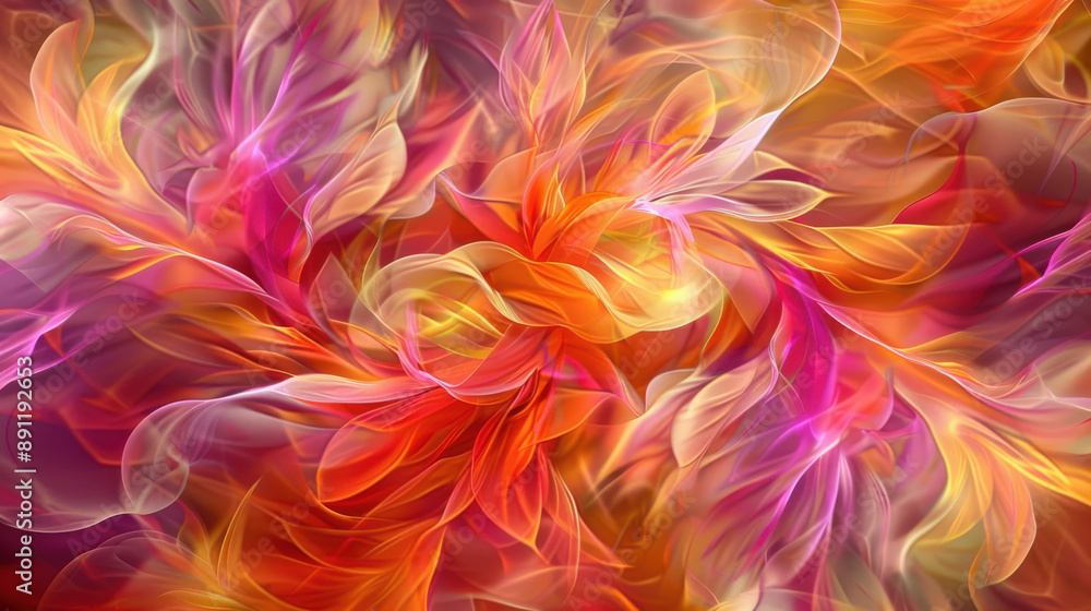 abstract background with flowers abstract background with flowers