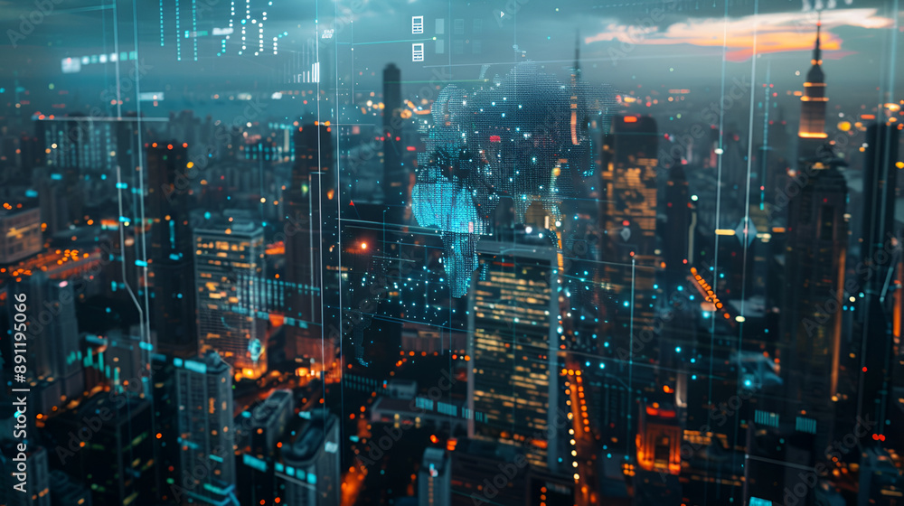 A futuristic city skyline with stocks flying high above, showcasing economic growth, A bustling city of the future, characterized by its dazzling lights and modern architectural marvels
A futuristic city skyline with stocks flying high above, showcasing economic growth, A bustling city of the future, characterized by its dazzling lights and modern architectural marvels