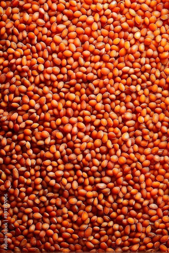 Red lentils background or texture. Closeup, top view
Red lentils background or texture. Closeup, top view