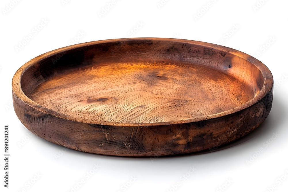 Handcrafted Wooden Bowl with Natural Grain Patterns Handcrafted Wooden Bowl with Natural Grain Patterns