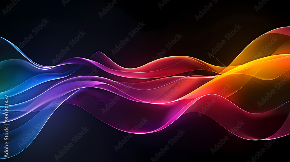 Abstract background of colorful waves Abstract background of colorful waves