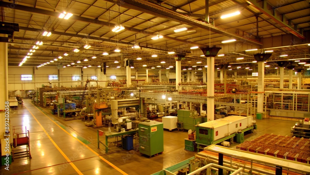 a large industrial factory a large industrial factory