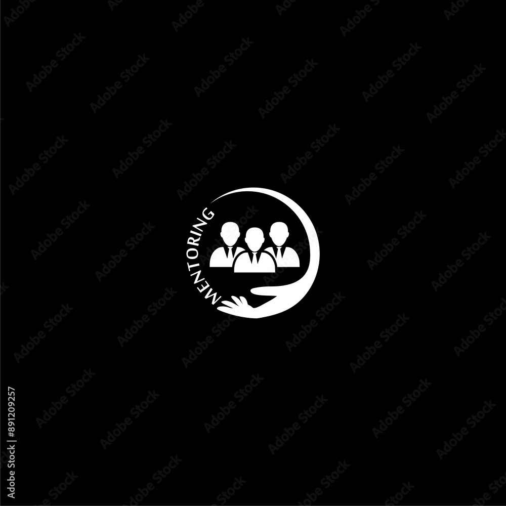 Mentoring icon isolated on dark background Mentoring icon isolated on dark background