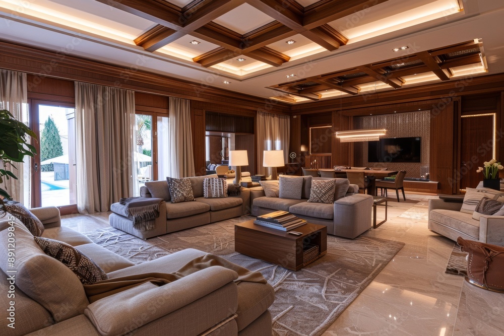 A cozy living room with a structured concept and inviting ambiance seamlessly blends comfort with thoughtful design. A cozy living room with a structured concept and inviting ambiance seamlessly blends comfort with thoughtful design.