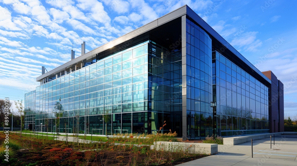 A research lab developing cutting-edge renewable energy technologies, such as advanced solar cells and wind turbines