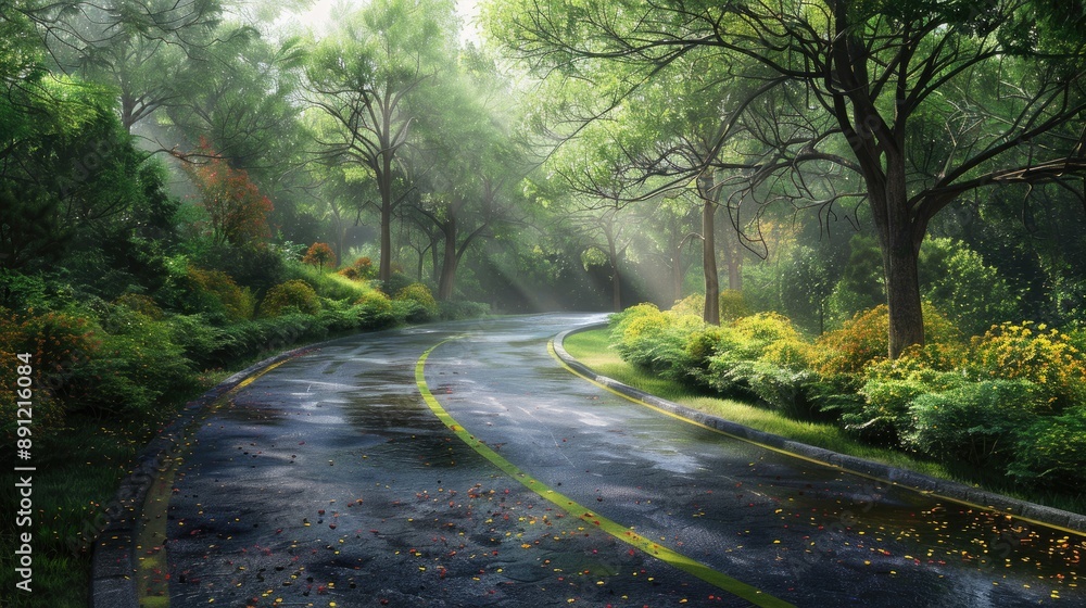 Fototapeta premium Landscaped Roadways