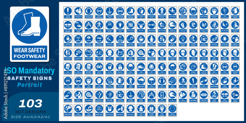 103 set ISO mandatory safety signs V07 size a4/a3/a2/a1