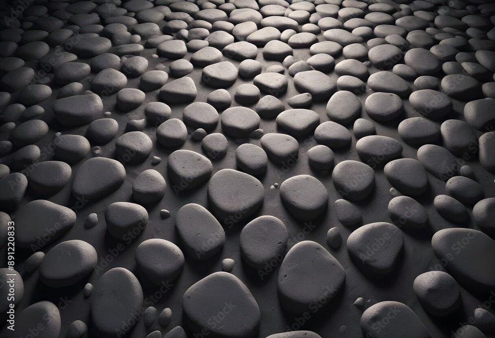 Obraz premium large rock and blue Stone wall view background texture, mist in the background