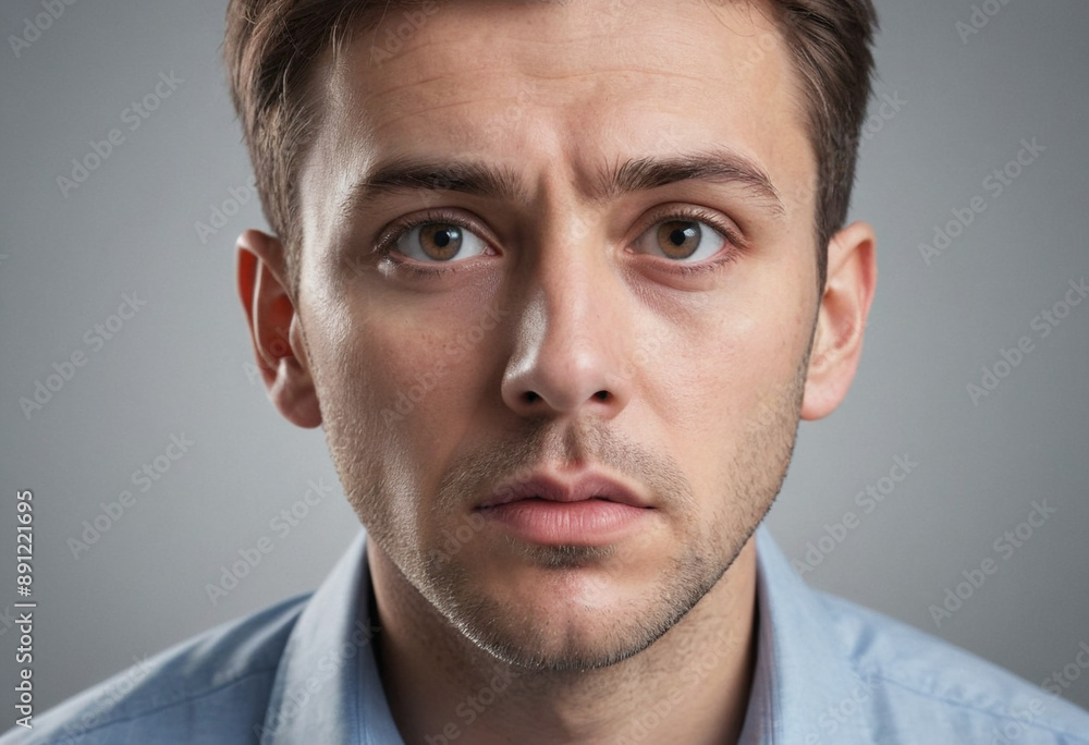 Obraz premium Confusion: Bewildered look, unable to understand whats happening. 