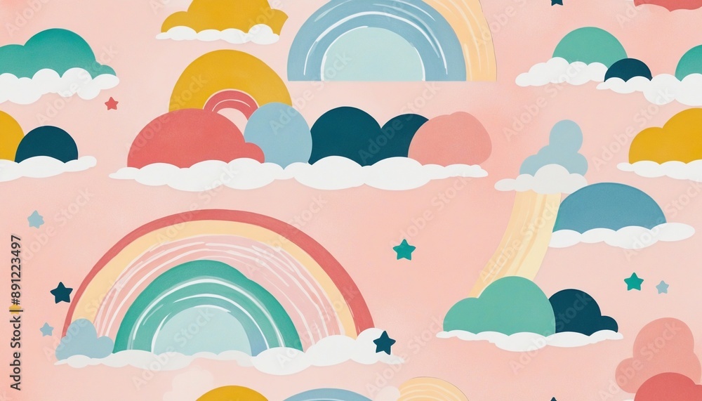 Abstract rainbow pattern illustration Abstract rainbow pattern illustration