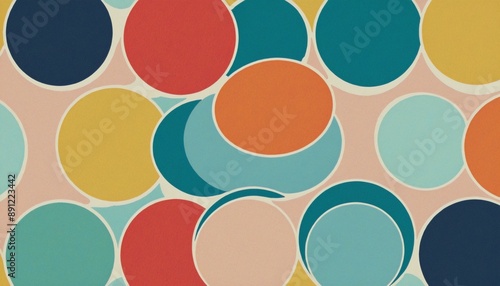 Modern geometric shape mosaic illustration design