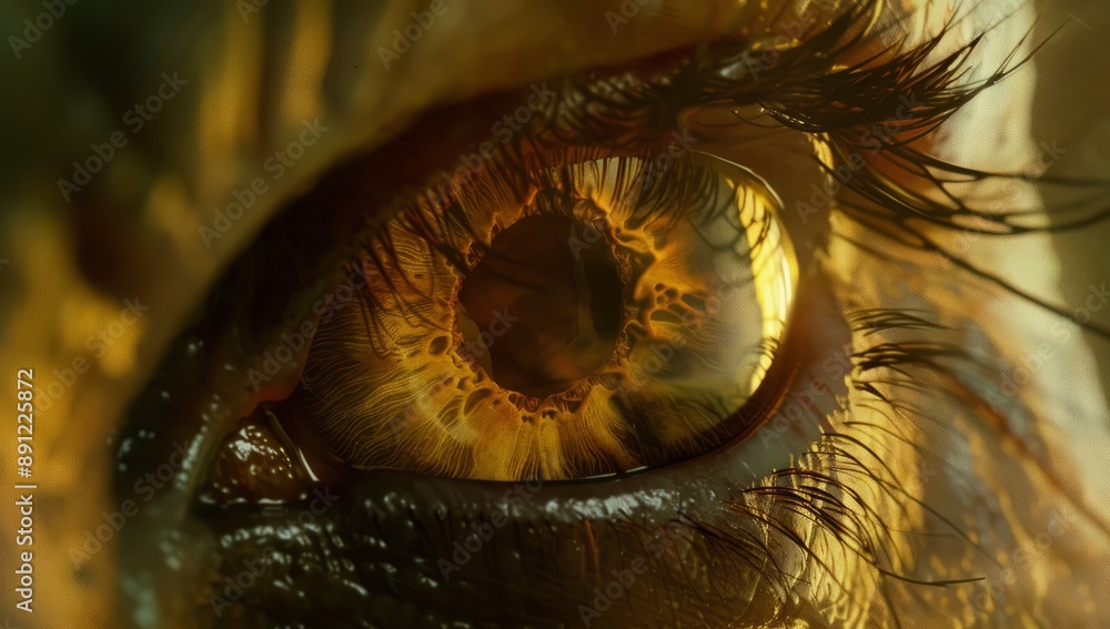 Eye biometrics and particles Eye biometrics and particles