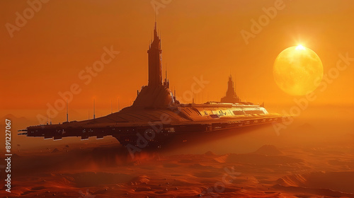 Alien spaceship on another ...