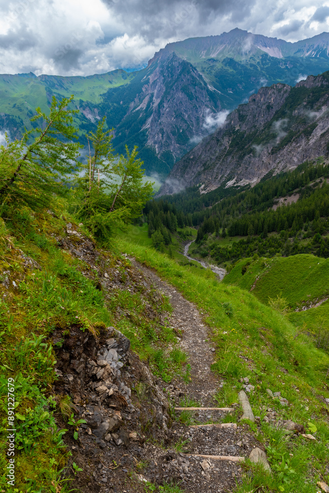 Hiking Adventure: Conquer the Mountain Peaks (Amatschonjoch, Nenzing, Austria) Hiking Adventure: Conquer the Mountain Peaks (Amatschonjoch, Nenzing, Austria)