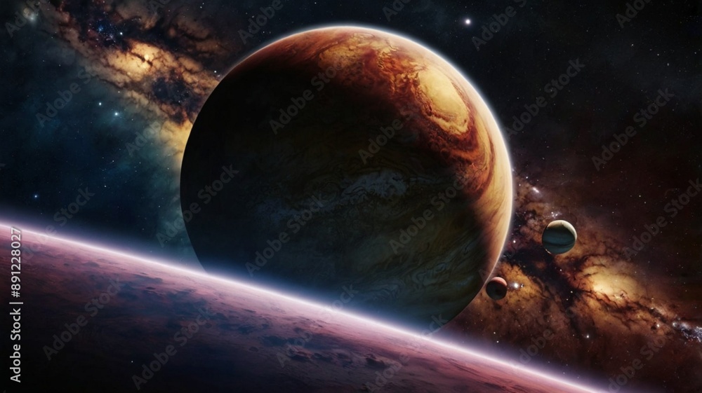 Obraz premium planet in space, astronomy 