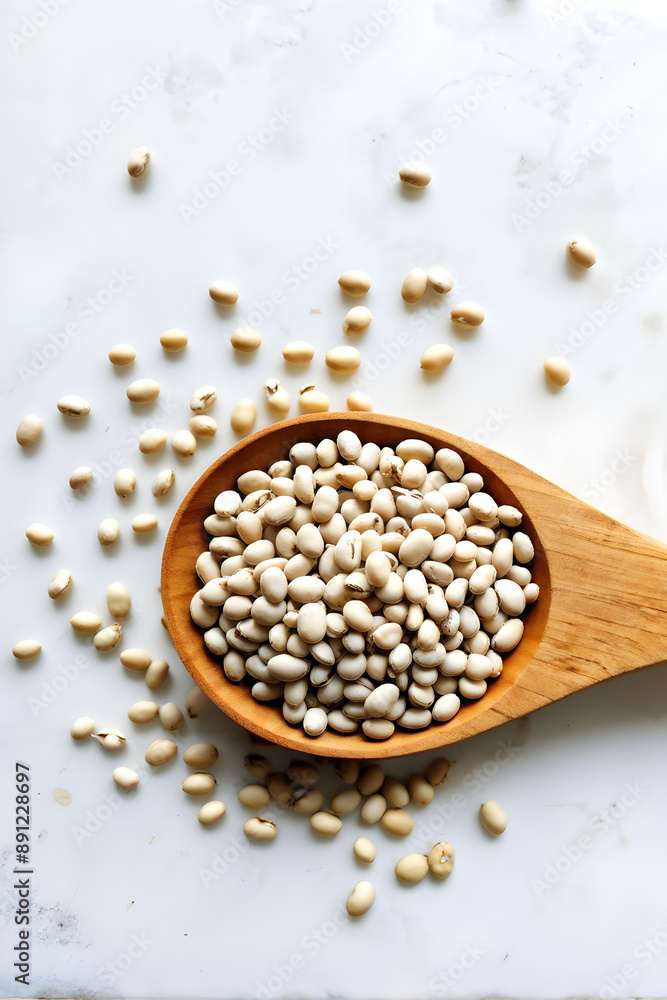 White haricot beans background. Legumes, top view
White haricot beans background. Legumes, top view