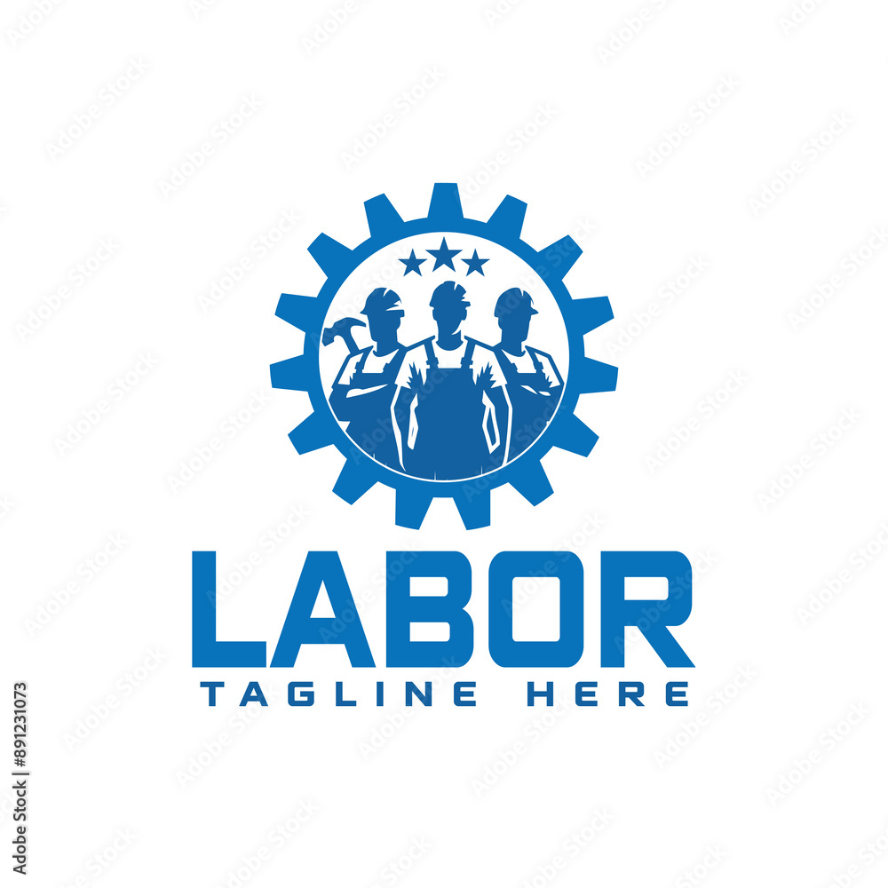 Labor Construction logo design