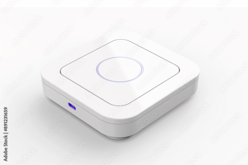 White home sensor mockup, white background White home sensor mockup, white background