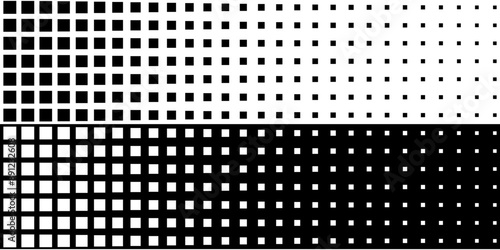 Square Vector Abstract Geometric Background. Halftone Square Pattern