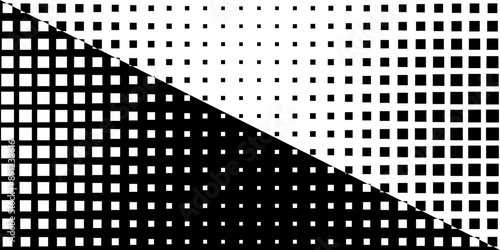 Square Vector Abstract Geometric Background. Halftone Square Pattern