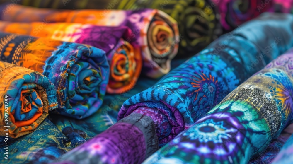 Fototapeta premium Medical Tie Dye Batik Artistic Tools