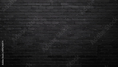 A clean black brick texture background, with a slightly rough surface.