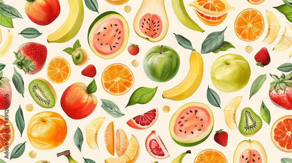 Fruit pattern wallpaper Fruit pattern wallpaper