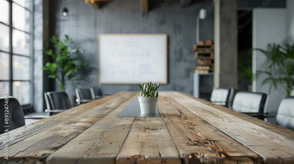 A minimalist meeting room with a wooden table, ergonomic chairs, and a whiteboard. The room is designed for small team collaborations and brainstorming sessions. A minimalist meeting room with a wooden table, ergonomic chairs, and a whiteboard. The room is designed for small team collaborations and brainstorming sessions.