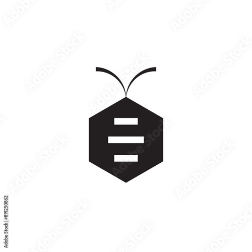 honey bee logo vector eps