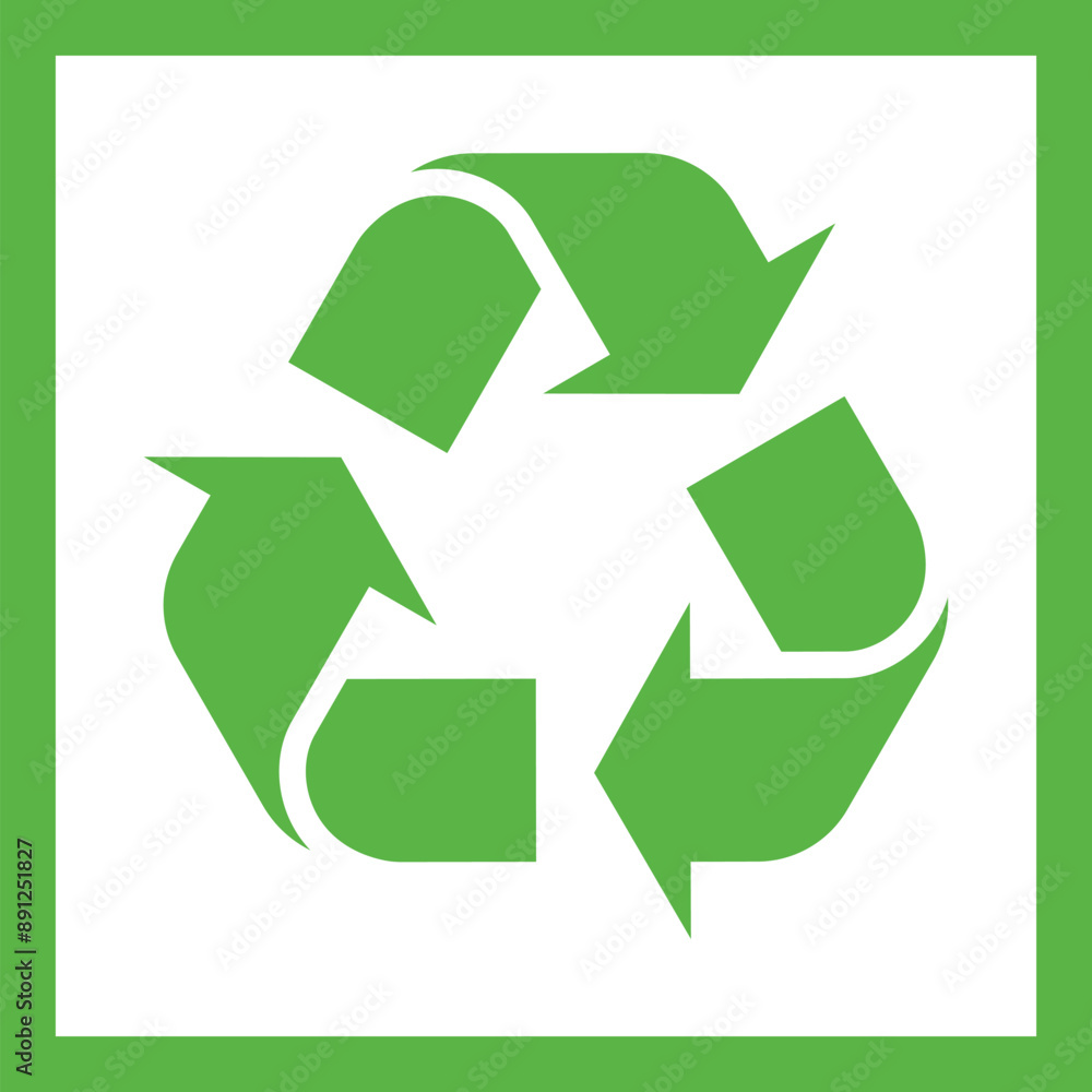 Recycle icon. Recycling or garbage environment symbol Recycle icon. Recycling or garbage environment symbol