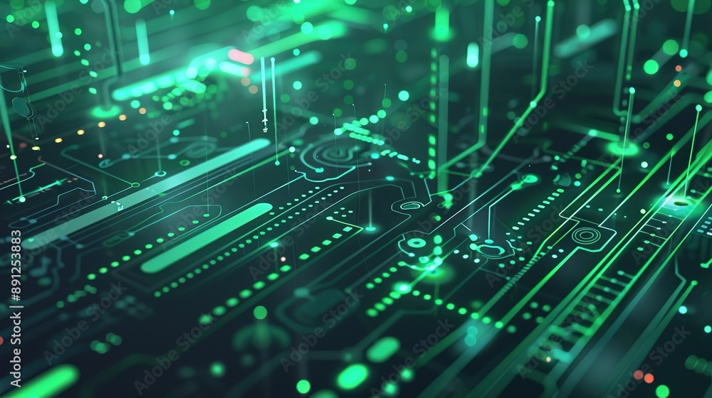 Diagrams with Data in Neon Green Color, Featuring Modern Visuals and High-Tech Aesthetics for Clear and Vibrant Data Representation Diagrams with Data in Neon Green Color, Featuring Modern Visuals and High-Tech Aesthetics for Clear and Vibrant Data Representation