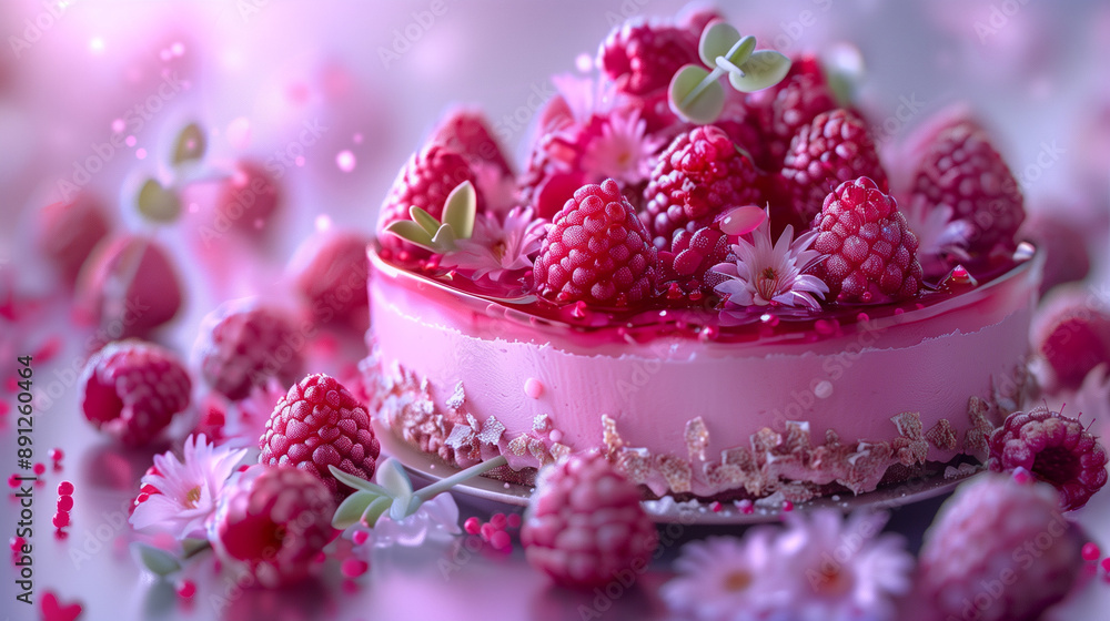 cheesecake with raspberries cheesecake with raspberries
