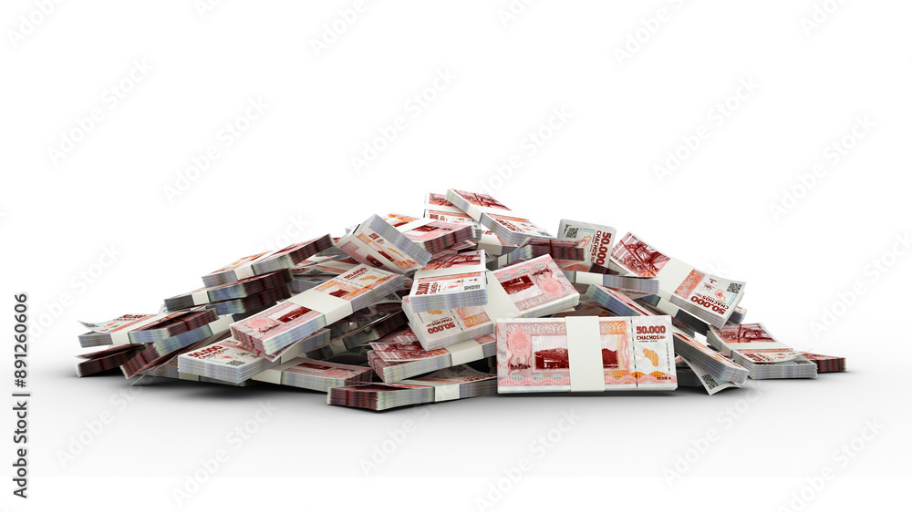 3D Stacks of Argentine Chacho notes isolated on transparent background, La Rioja chachos bundles
3D Stacks of Argentine Chacho notes isolated on transparent background, La Rioja chachos bundles