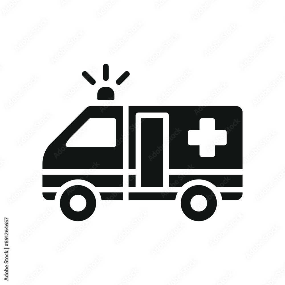Fototapeta premium Ambulance icon vector design templates simple and modern