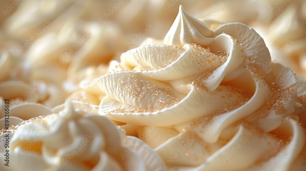 Close-up of Swirled Frosting Close-up of Swirled Frosting