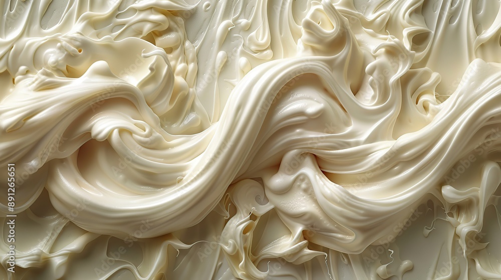 Abstract Whipped Cream Swirls Abstract Whipped Cream Swirls