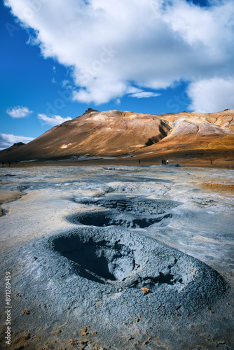 Hverir Schwefelquellen Island photo