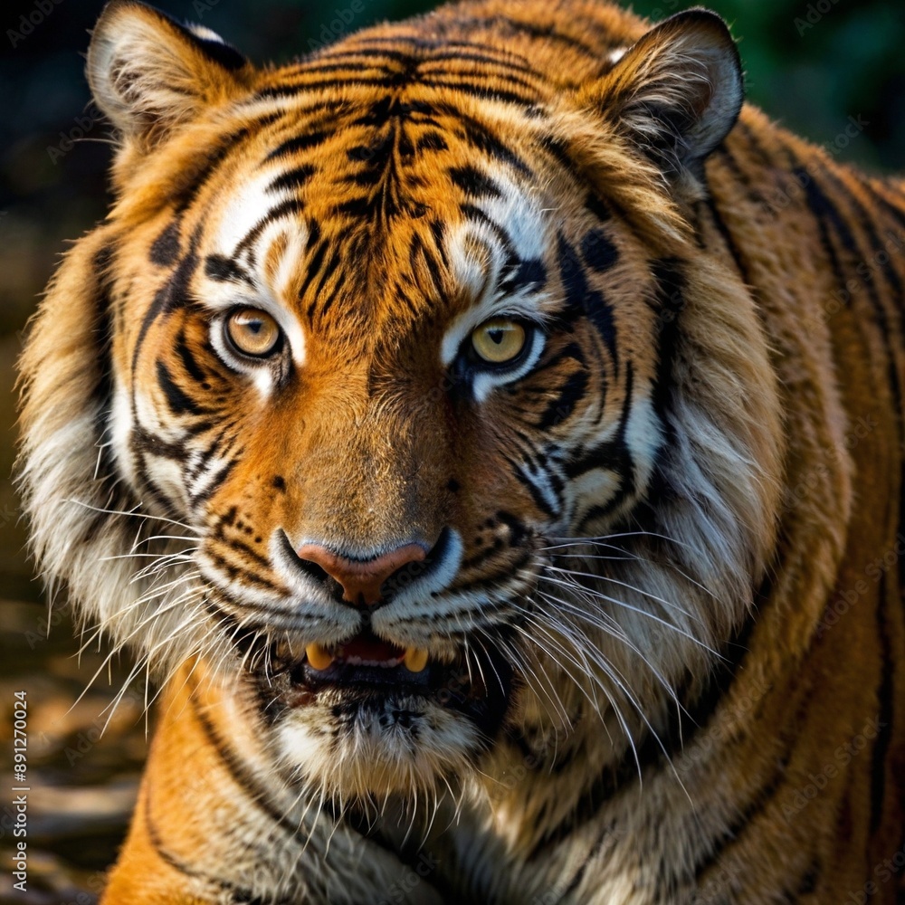 Siberian tiger wildlife Bengal feline face head Siberian tiger wildlife Bengal feline face head