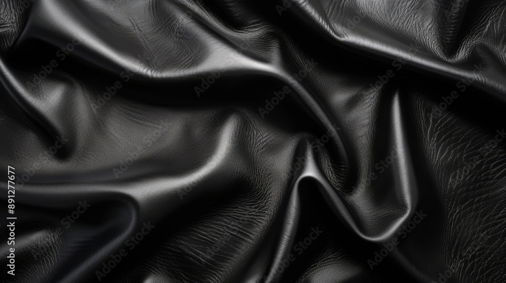 Black Leather Texture Background. Black Leather Texture Background.