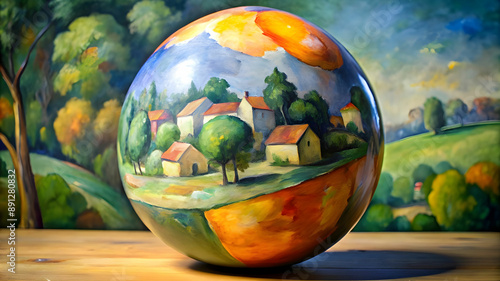 imagine a ball by Cezanne photo