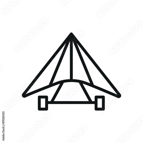 Hang glider icon vector design templates simple and modern