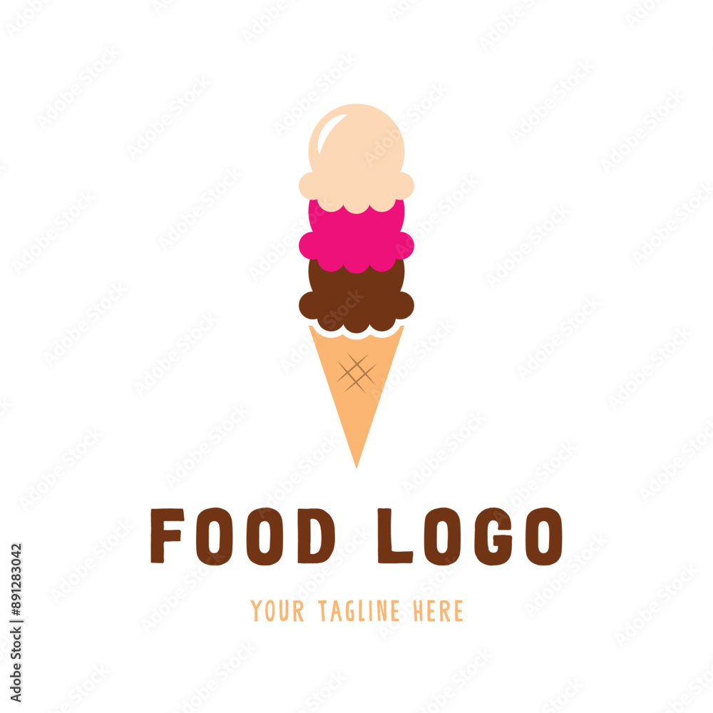 Layers Ice Cream Logo Layers Ice Cream Logo